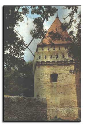 The tower in the castle in Skalat