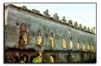 The ruins of the castle in Skala-Podilska
